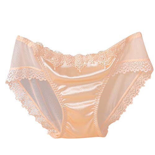 unilarinna Damen Unterhosen Sexy Dessous Lace Open Tanga Höschen G-Pants Pyjamas Super Soft Mesh Translucent Versuchung G-String Spitzenbesatz Briefs Atmungsaktive Panty Leichter Slip von unilarinna