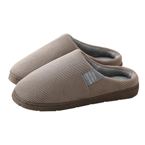 unilarinna Hausschuhe Damen Herren Winter Plüsch Wärme Pantoffeln Weiche Flache Memory Foam Home rutschfeste Slippers Hausschuhe Damen Plüsch Flauschig Warme Kuschel Kuh Lustige Slippers Schlappen von unilarinna