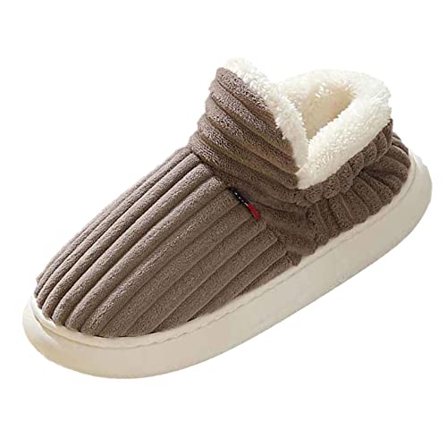 unilarinna Hausschuhe Damen Herren Winter Plüsch Wärme Pantoffeln Weiche Flache Memory Foam Home rutschfeste Slippers Hausschuhe Plüsch Damen Flauschig Tiere Slippers Women Lustige Pantoffeln Herren von unilarinna