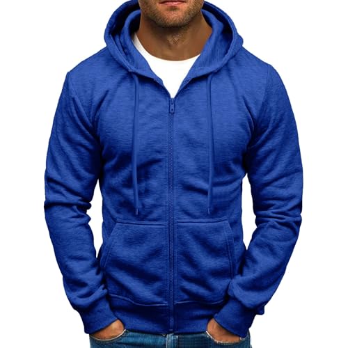 unilarinna Herren Sweatjacke Hoodie Kapuzenjacke mit Reißverschluss Oversized Sweatshirt Kapuzenpullover Sportjacke Outdoorjacke Herren Zip Hoody Casual Outdoor Long Sleeves Hoodiejacke von unilarinna