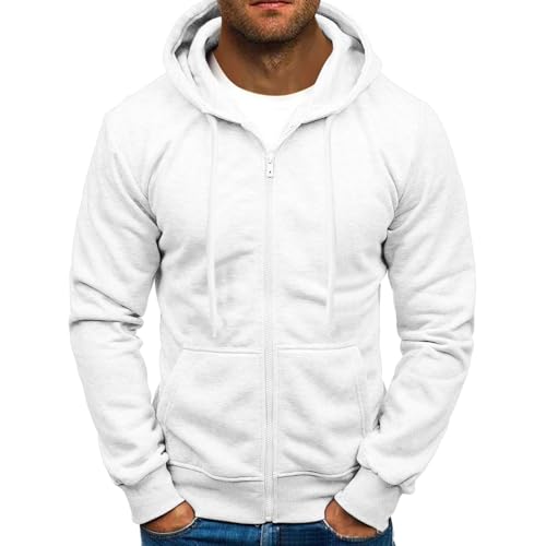 unilarinna Herren Sweatjacke Hoodie Kapuzenjacke mit Reißverschluss Oversized Sweatshirt Kapuzenpullover Sportjacke Outdoorjacke Herren Zip Hoody Casual Outdoor Long Sleeves Hoodiejacke von unilarinna