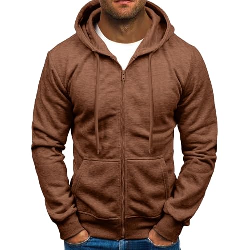 unilarinna Herren Sweatjacke Hoodie Kapuzenjacke mit Reißverschluss Oversized Sweatshirt Kapuzenpullover Sportjacke Outdoorjacke Herren Zip Hoody Casual Outdoor Long Sleeves Hoodiejacke von unilarinna