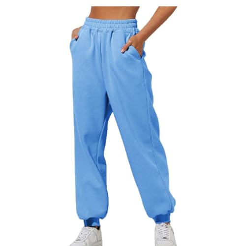 unilarinna Jogginghose Damen - Sportshose Lang Baggy Trainingshose Locker High Waist Sweatpants Fitness Sport Laufhosen Freizeithose Sweathose mit Taschen von unilarinna