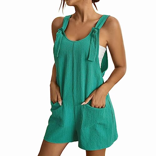 unilarinna Kurzer Jumpsuit Damen Elegant Playsuit Sommer Casual Overall V-Ausschnitt Elegant Einteiler Hose Lose Kurzarm Latzhose mit Taschen und Gürtel Romper Sexy Weich Sommerhose Kuschelig Shorts unilarinna Kurzer Jumpsuit Damen Elegant Playsuit Sommer Casual Overall V-Ausschnitt Elegant Einteiler Hose Lose Kurzarm Latzhose mit Taschen und Gürtel Romper Sexy Weich Sommerhose Kuschelig Shorts von unilarinna