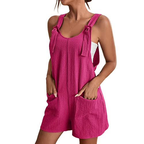 unilarinna Kurzer Jumpsuit Damen Elegant Playsuit Sommer Casual Overall V-Ausschnitt Elegant Einteiler Hose Lose Kurzarm Latzhose mit Taschen und Gürtel Romper Sexy Weich Sommerhose Kuschelig Shorts unilarinna Kurzer Jumpsuit Damen Elegant Playsuit Sommer Casual Overall V-Ausschnitt Elegant Einteiler Hose Lose Kurzarm Latzhose mit Taschen und Gürtel Romper Sexy Weich Sommerhose Kuschelig Shorts von unilarinna