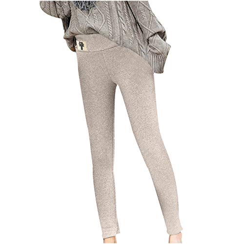 unilarinna Leggings Damen, Winter Damen Thermoleggings Gefüttert Thermo Super Dicke Kaschmir Samt Katze Tier Drucken Plaid Muster High Waist Bequem Warme Strumpfhose Winterleggings Hosen Yogahosen von unilarinna