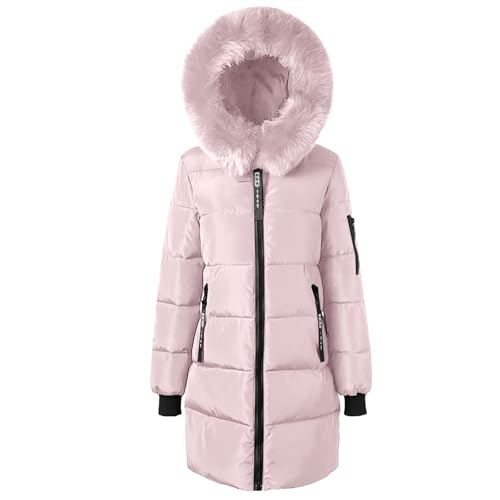 unilarinna Winterjacke Damen Warmer Steppmantel mit fellkapuze und abnehmbarem Kunstfell-Kragen Daunenjacke Puffer Jacke Steppjacke Gepolsterte Daunenmante Langärmelige Steppmantel von unilarinna