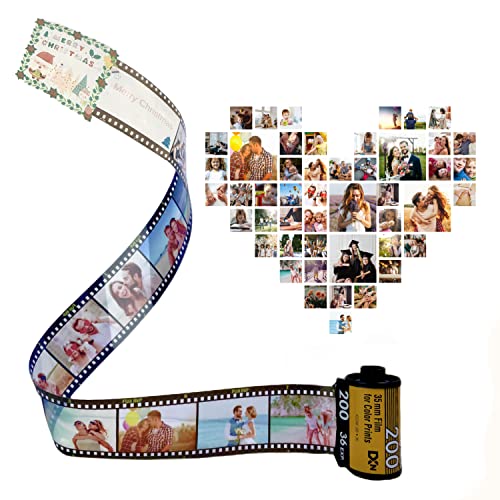 Weihnachten Filmrolle Schlüsselanhänger Personalisiert, Schlüsselanhänger Foto Kamera Geschenk, Süße Fotogeschenke Bester Geburtstagsgeschenke Jahrestag Fur Valentines, Familie, Maenner, Paar, Damen von uniqicon