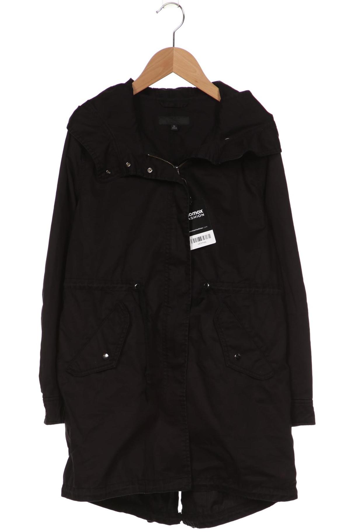 uniqlo Damen Mantel, schwarz, Gr. 34 von uniqlo