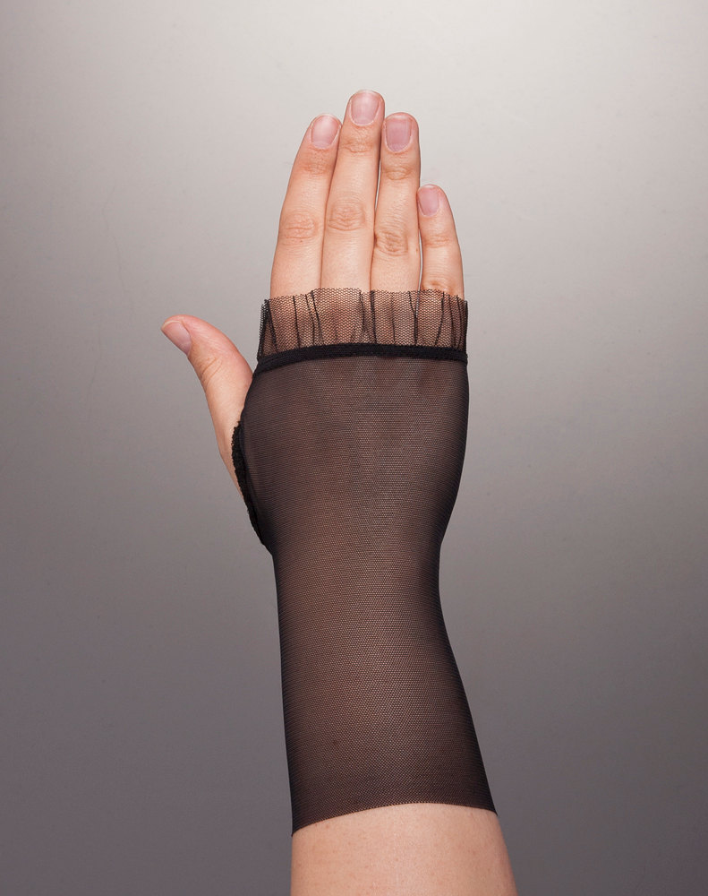 Schöne Schwarze Spitzenhandschuhe, Kurze Schiere Handschuhe, Spitzenhandschuhe in Schwarz, Fingerlose Handschuhe von uniquastudio