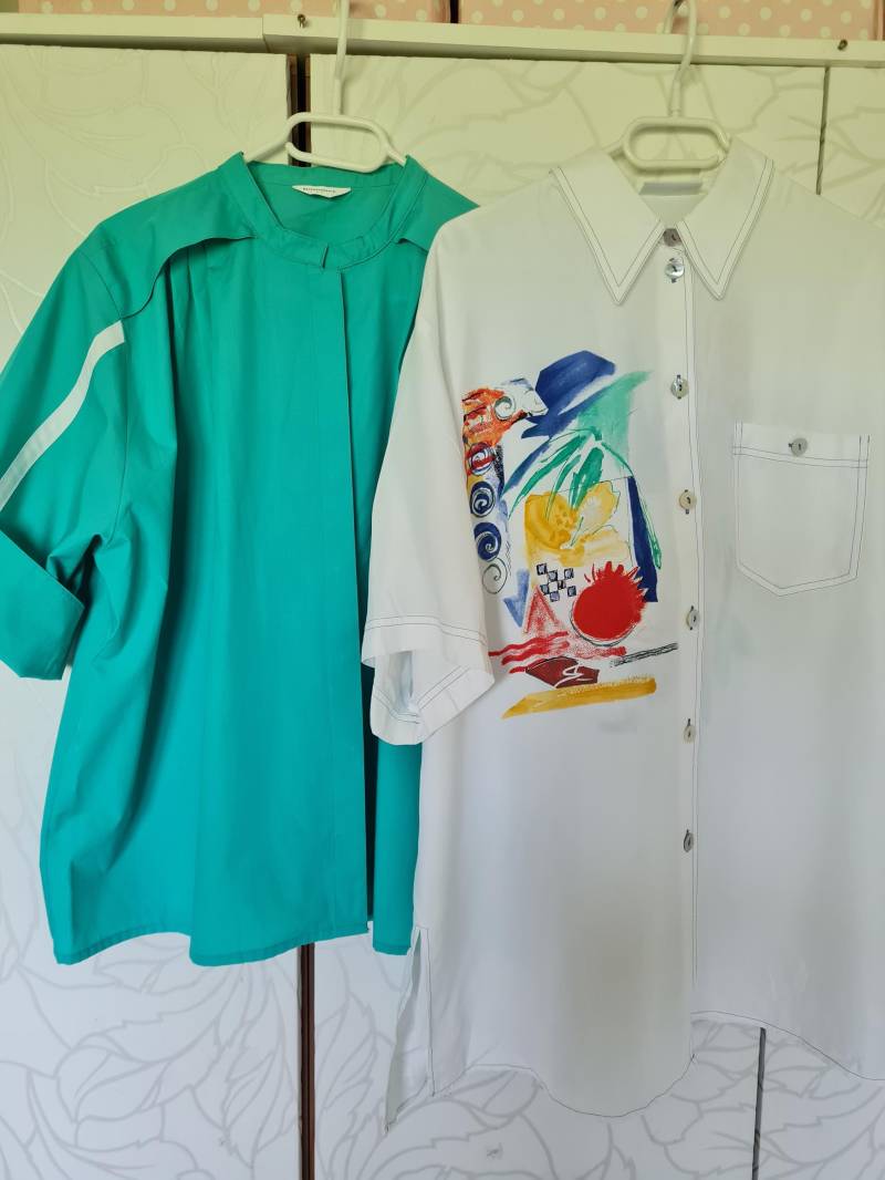 2 Vintageblusen 80Er Jahre Sommerhemd von uniqueMG