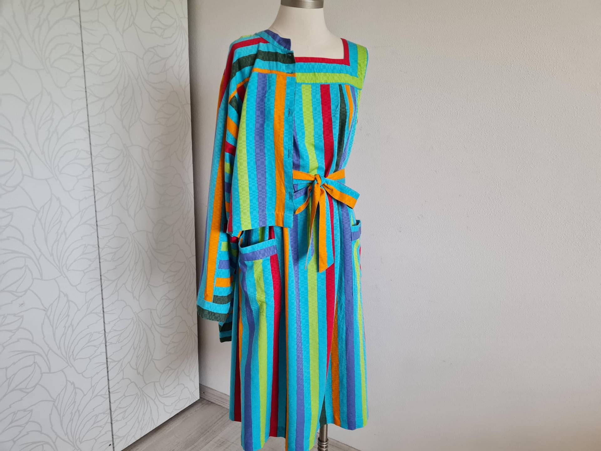 80Er Vintagekleid Jäckchen Jahre Gestreift Sommerset 80Er Vintagekleid Jäckchen Jahre Gestreift Sommerset von uniqueMG