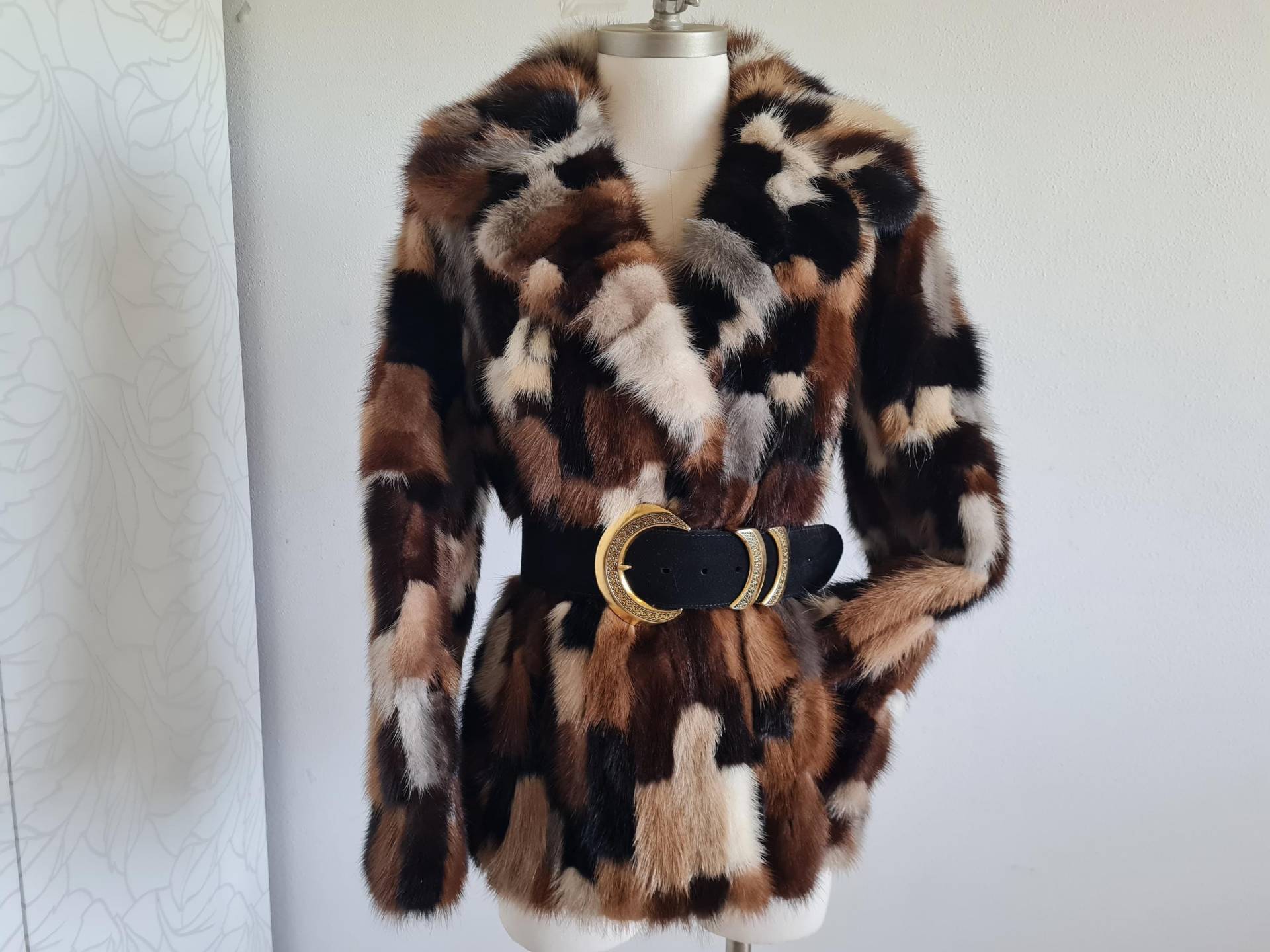 Gr.38 Vintage Pelzjacke Braun Schwarz Grau Gr.38 Vintage Pelzjacke Braun Schwarz Grau von uniqueMG