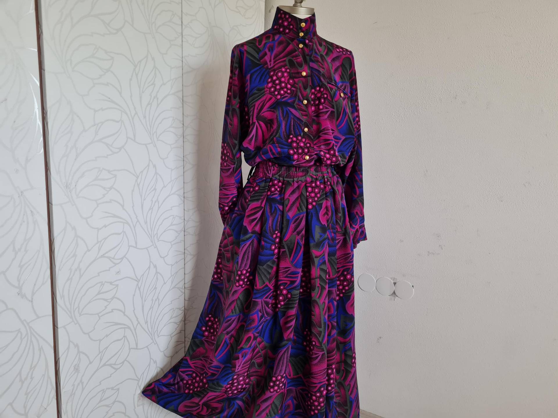 Gr.40 Vintage Set Blumig Gemustert von uniqueMG