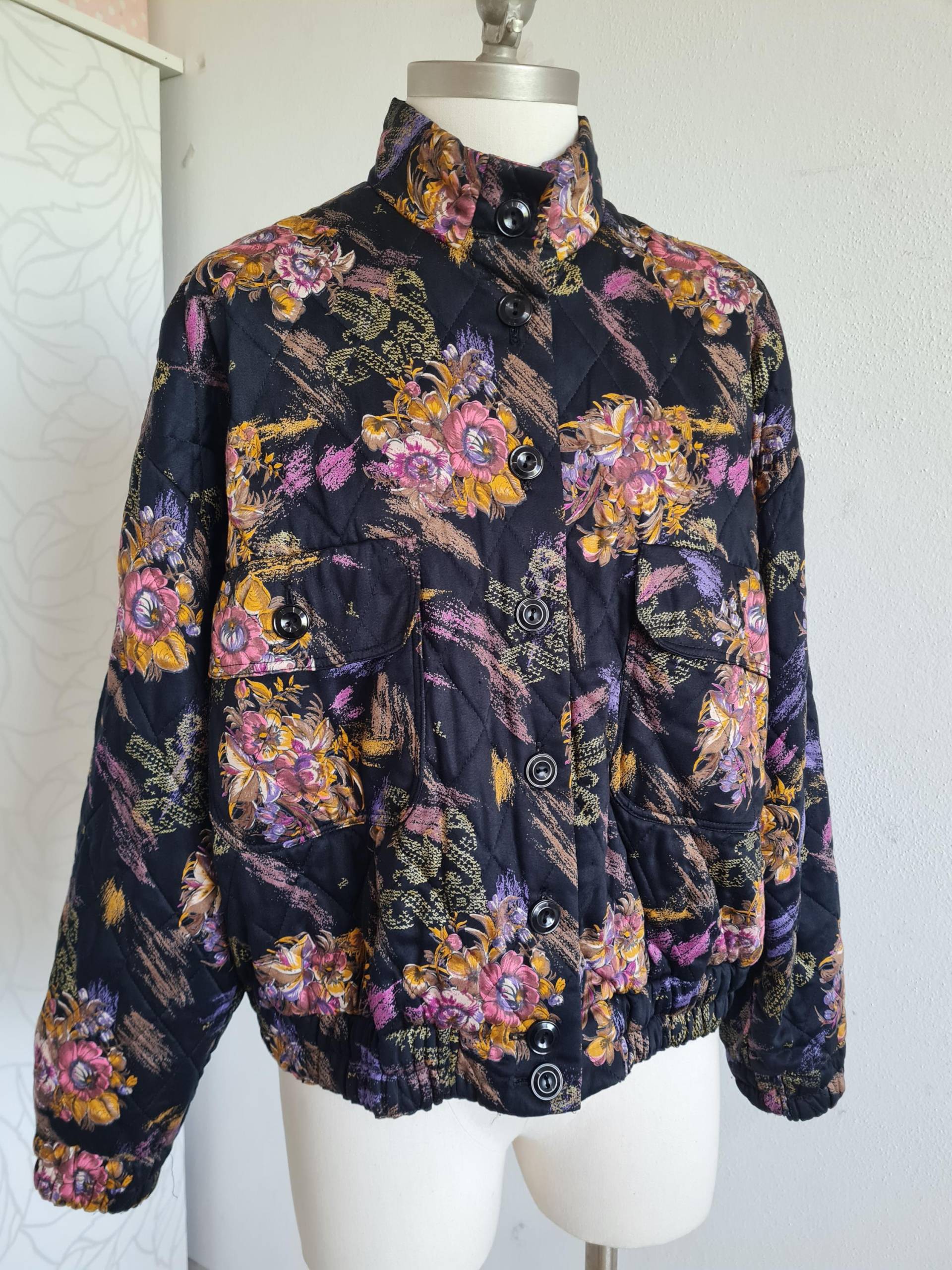 Gr.40 Vintage Stepp Blouson Geblümt Gr.40 Vintage Stepp Blouson Geblümt von uniqueMG