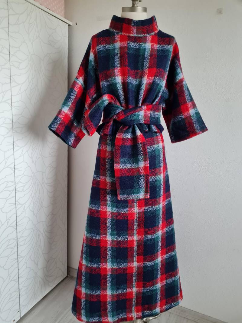 Gr.38-40 Kariertes Kostüm 80Er Vintage Wolle Winterkostüm von uniqueMG