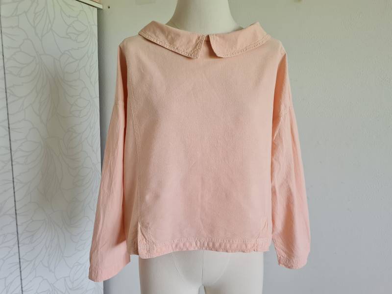 Lachsfarbenes 80Er Top Vintagebluse von uniqueMG