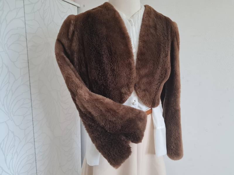 Vintage Felljacke 40Er 50Er Braun von uniqueMG