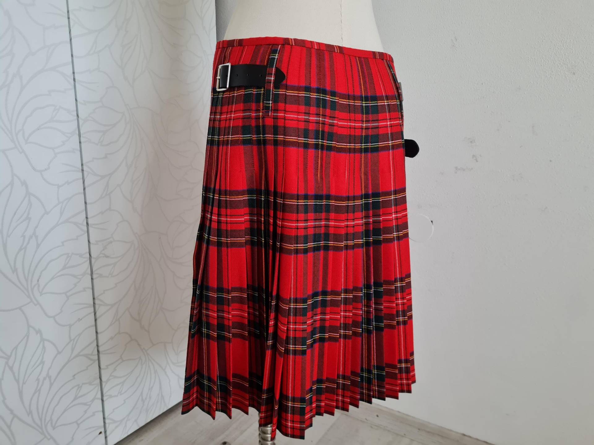 Vintage Kilt Aus Irland Kariert Faltenrock Herrenrock von uniqueMG
