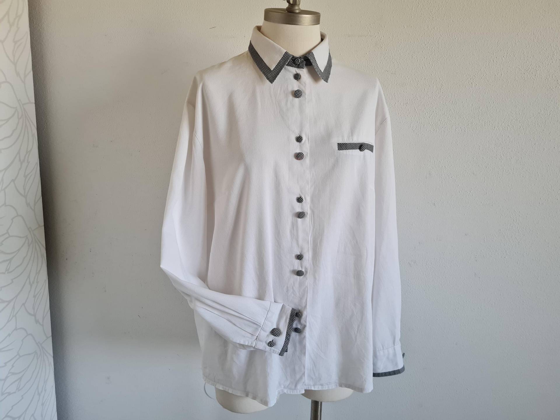 Vintagehemd 80Er Weiß Gr.44 von uniqueMG