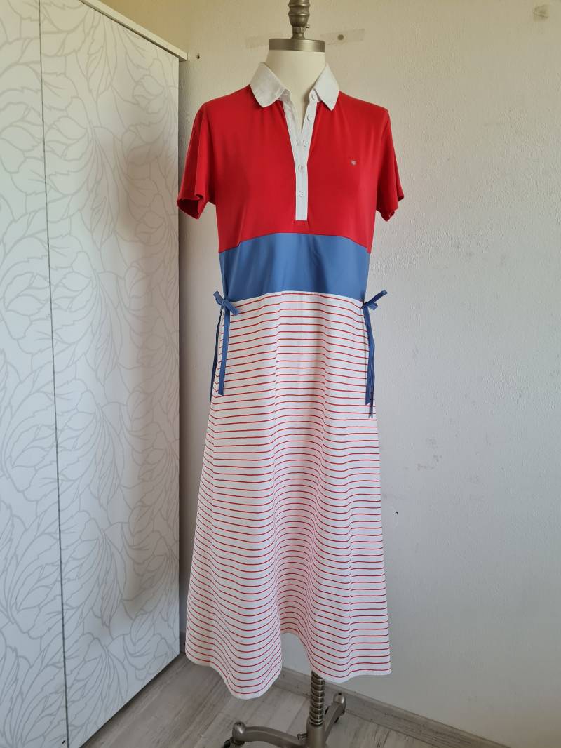 Vintagekleid Hemdkleid Baumwollkleid Gestreift Sommerkleid von uniqueMG