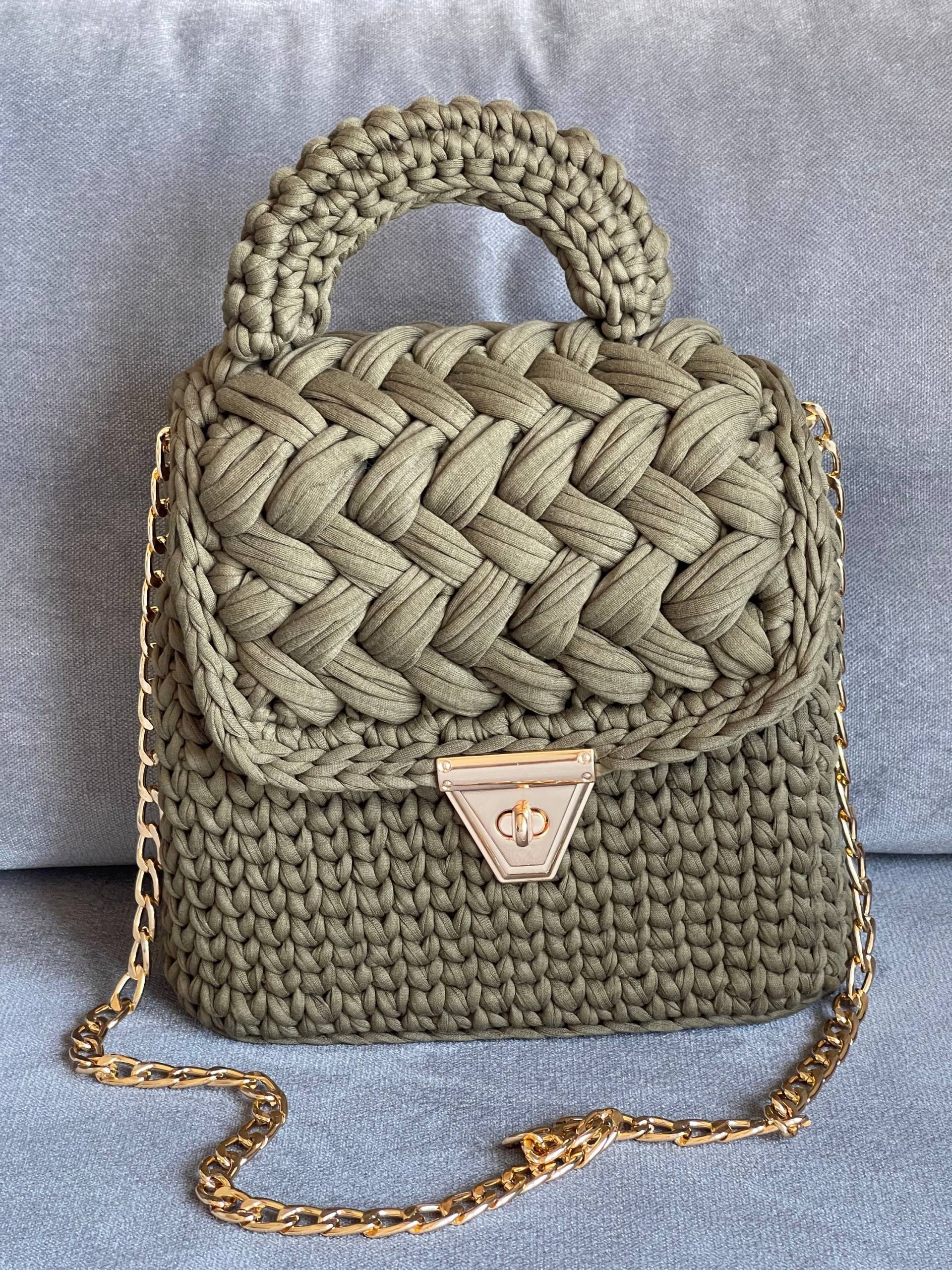 Gehäkelte Tasche, Capri Luxus Tasche, Luxus Strick Umhängetasche, Capri Tasche, Handgewebte Crossbody Tasche, Baumwollgarn Geldbörse, Tasche Für von uniquedesignbyipek