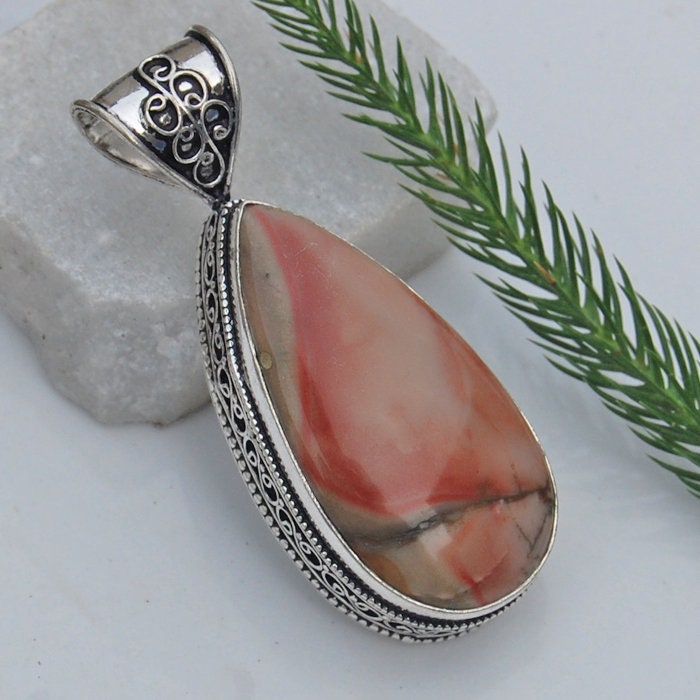 Australien Noreena Jaspis Anhänger Sterling Silber Schmuck von uniquegemsjewels