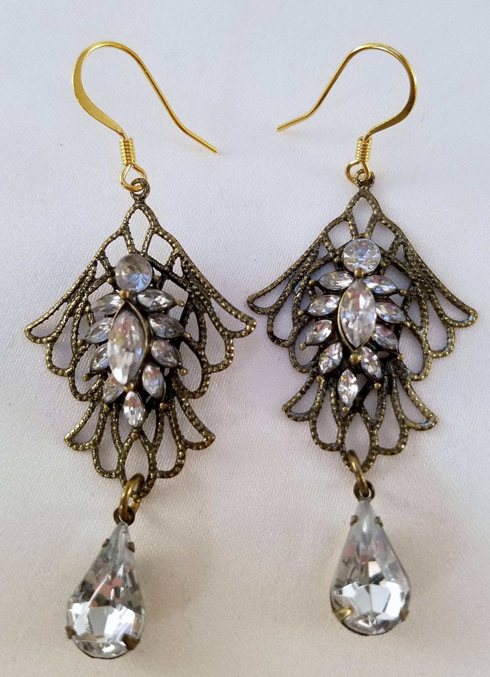 Antike Goldene Drahtarbeit Ohrringe Antike Goldene Drahtarbeit Ohrringe von uniquejewelrybypb