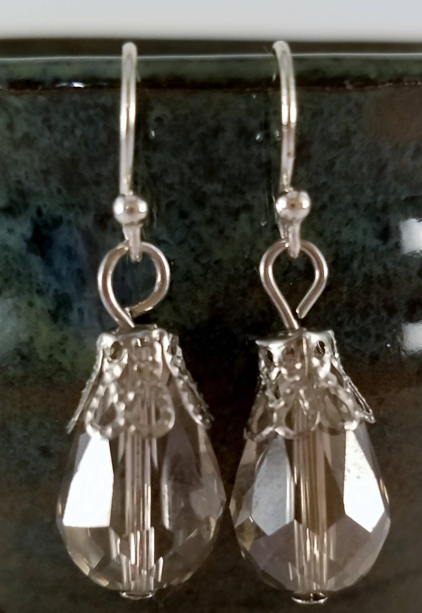 Kristall Tropfen Ohrringe Kristall Tropfen Ohrringe von uniquejewelrybypb