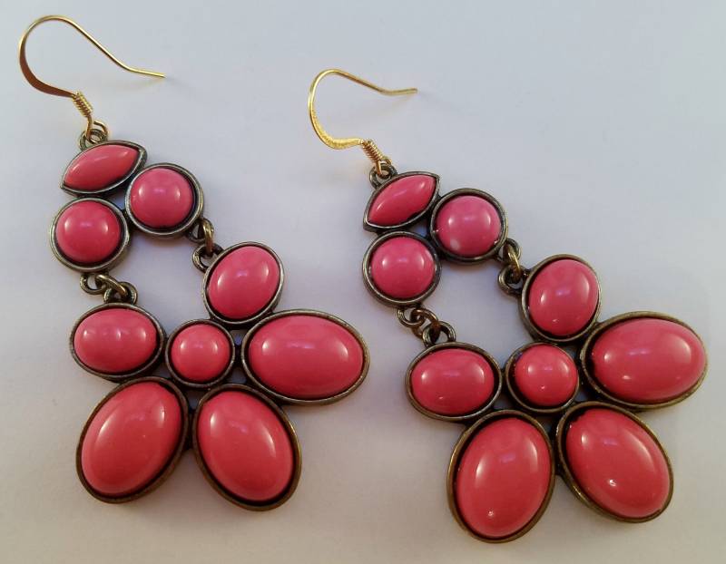 Pink & Gold Bubble Ohrringe Pink & Gold Bubble Ohrringe von uniquejewelrybypb