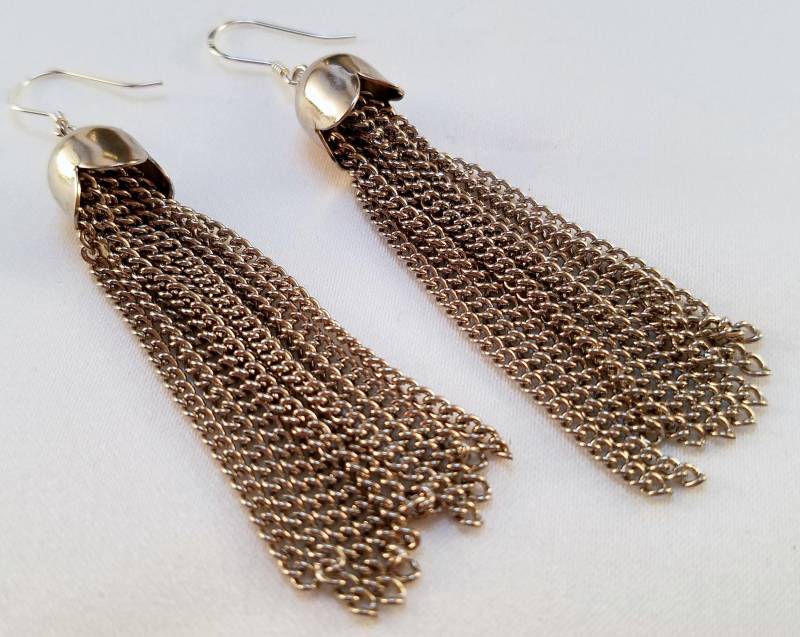 Silber Kette Ohrringe Silber Kette Ohrringe von uniquejewelrybypb