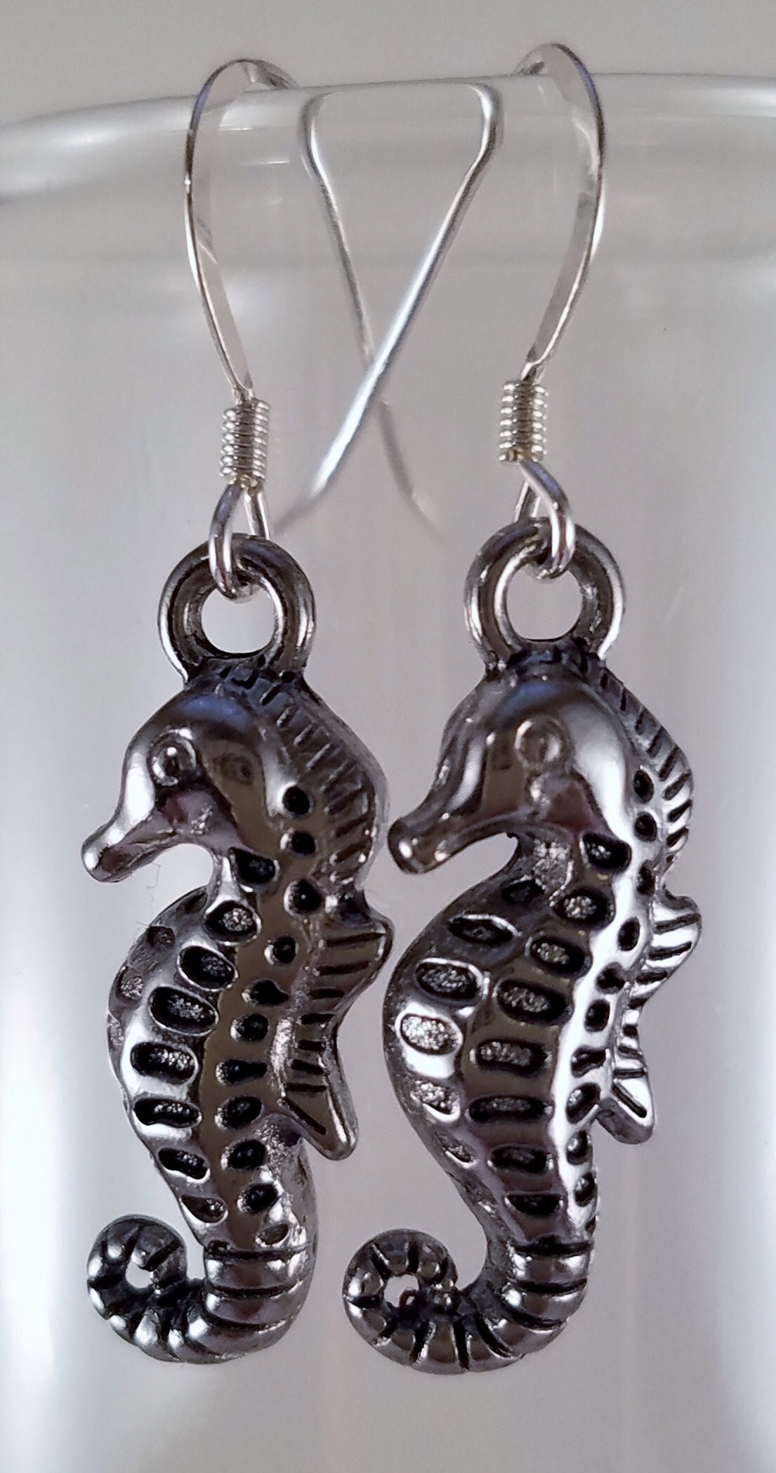 Silber Seepferdchen Ohrringe Silber Seepferdchen Ohrringe von uniquejewelrybypb