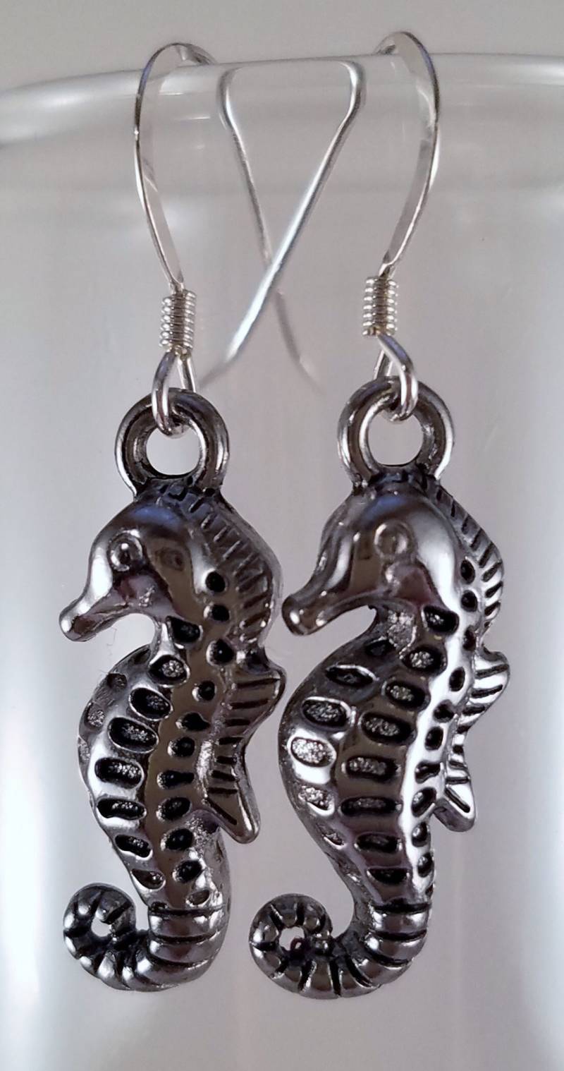 Silber Seepferdchen Ohrringe Silber Seepferdchen Ohrringe von uniquejewelrybypb
