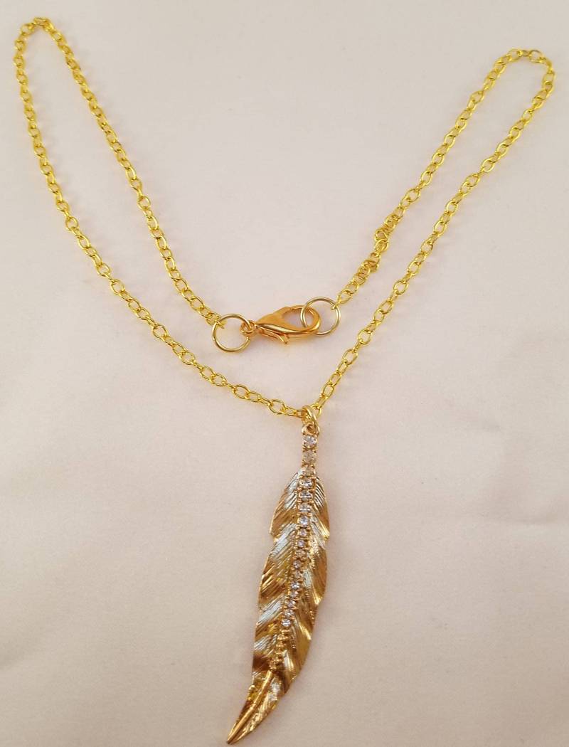 Zauberhaftes Blattgold Collier von uniquejewelrybypb