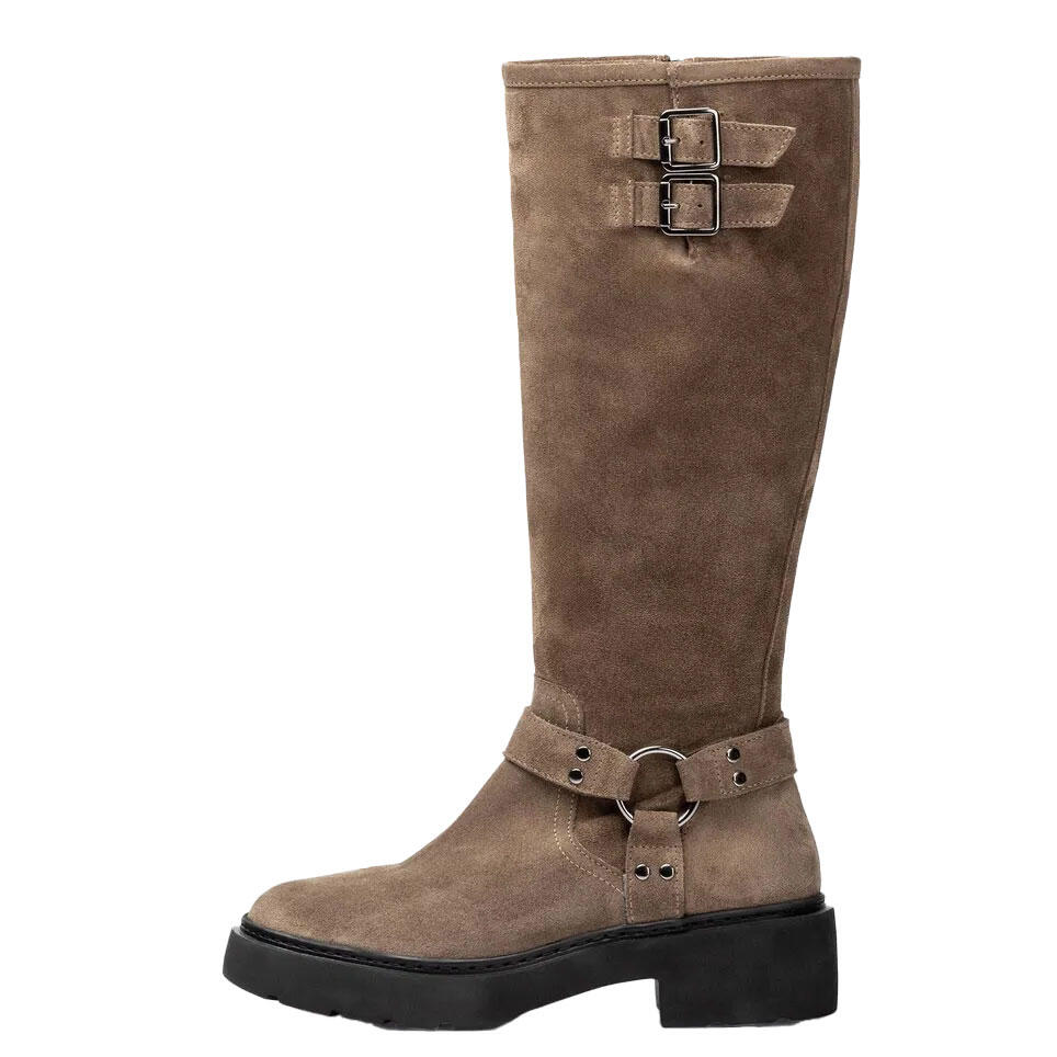 unisa - Bikerboots aus Wildleder braun - Gr. - 38 von unisa