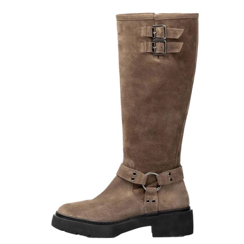 unisa - Bikerboots aus Wildleder braun - Gr. - 38 von unisa