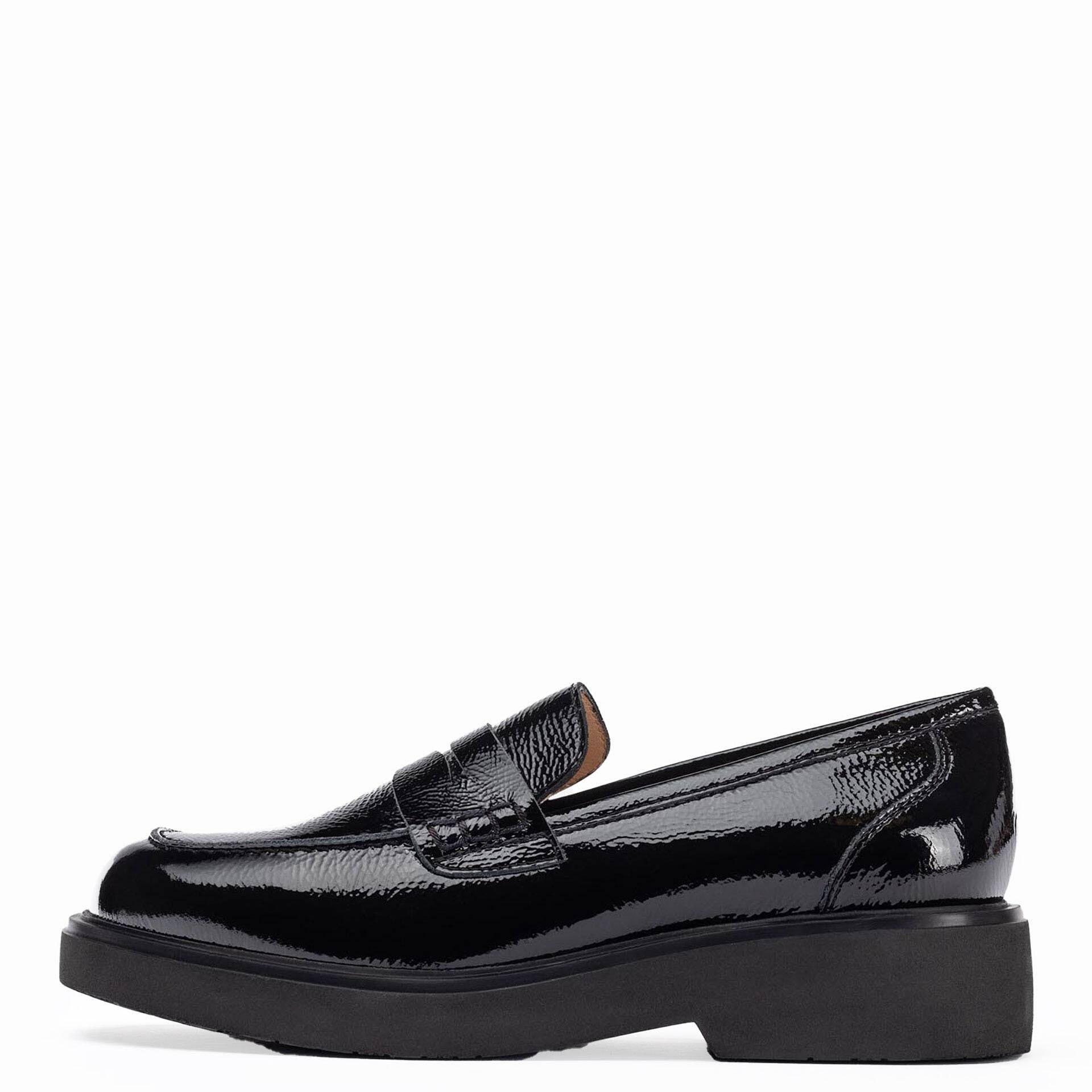 unisa - Loafer mit Riegel schwarz - Gr. - 40 von unisa