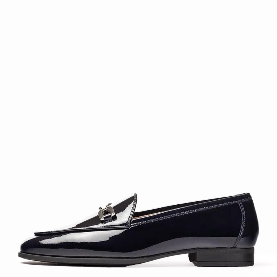 unisa - Loafer mit runder Kappe blau - Gr. - 36 von unisa