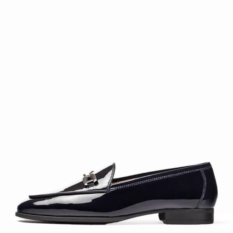 unisa - Loafer mit runder Kappe blau - Gr. - 36 von unisa