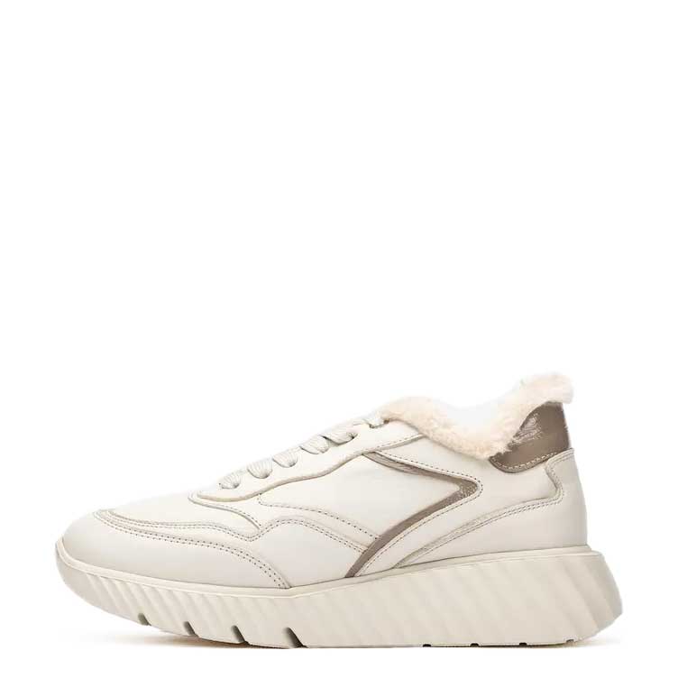 unisa - Sneaker mit Pelz beige/braun - Gr. - 41 von unisa