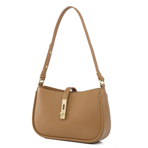 unisoul Handtasche Damen Klein, Y2k Umhängetasche Schultertasche PU Leder Tasche Fashion Unterarmtasche mit Reißverschluss-Geschenk für Frauen Dating Reisen Party Einkaufe von unisoul