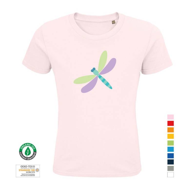 Kinder-T-Shirt Libelle Aus 100% Bio-Baumwolle | Kindershirt T-Shirt Kleinkinder Kinder von universumsum