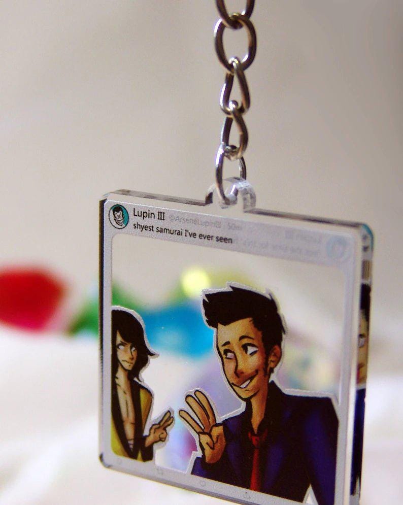 Lupin The Dritte Lupinenspiel - Doppelseitiger Acryl-Schlüsselanhänger von unleashthemerch