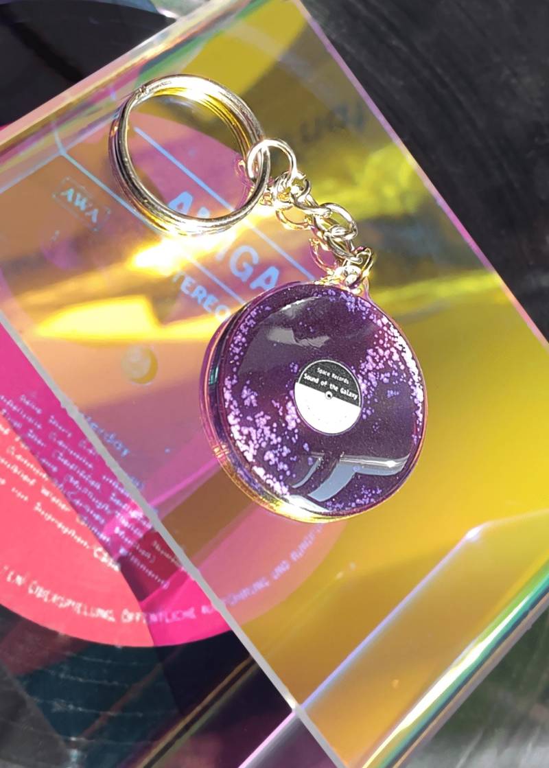 Motiv Vinyls Sound Of The Galaxy - Doppelseitiger Schlüsselanhänger Aus Acryl von unleashthemerch