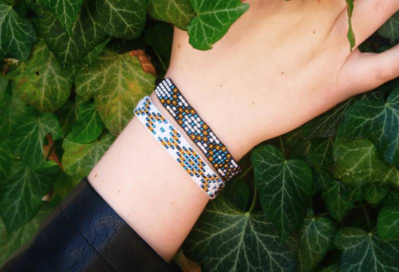 Originalanleitung Boho Wickelarmband von unleashthemerch