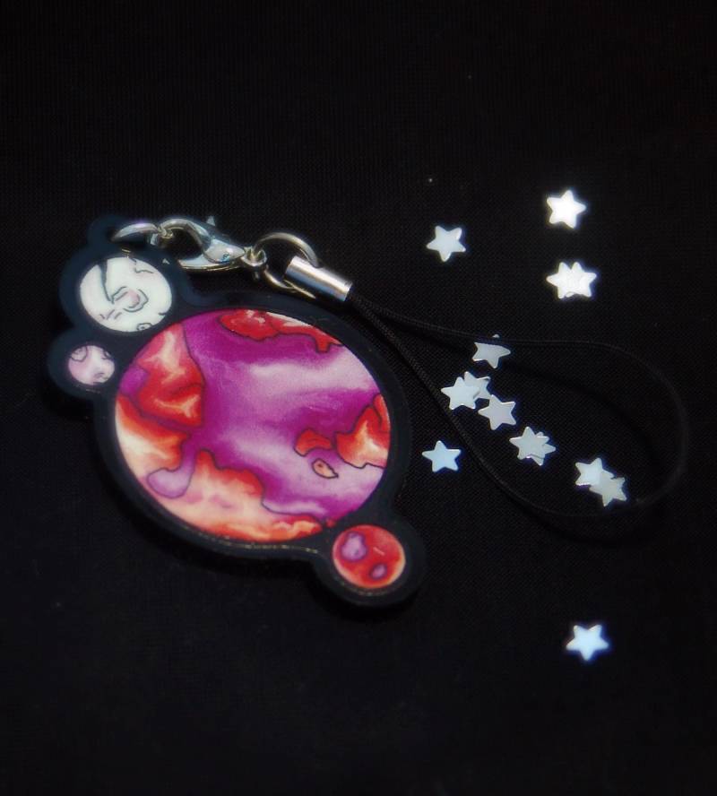 Planet Pride Lesbisch - Einseitiger Acryl Schlüsselanhänger von unleashthemerch