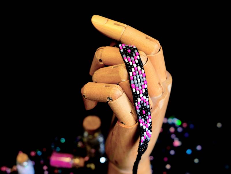 Pride Schmuck Asexuell Muster - Armband von unleashthemerch