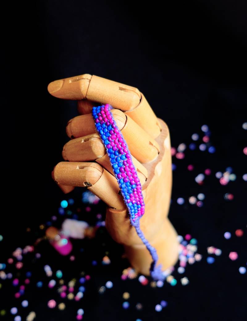 Pride Schmuck Bisexuell Muster - Armband Pride Schmuck Bisexuell Muster - Armband von unleashthemerch