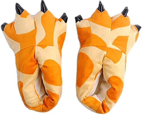 unlockgift Hausschuhe Herbst Winter Plüschtier Kostüm Pfote Klaue Schuhe Männer Frauen Kinder, Cosplay Tiger Dinosaurier Bär Panda Kostüm-35-38,Deer von unlockgift