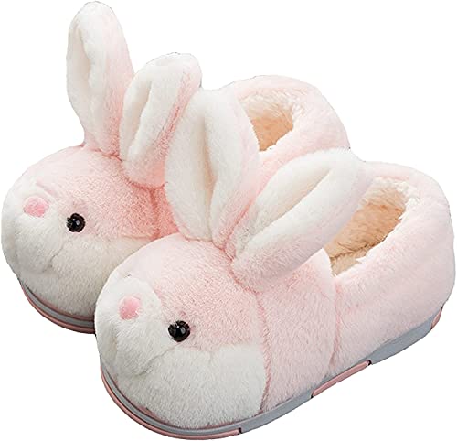 unlockgift Hausschuhe Frauen Flauschig, Süßer Hase,hausschuhe Damen Winter, Damen Schuhe Herbst,damen Schuhe-37/38,Light Pink Bunny Shoes von unlockgift